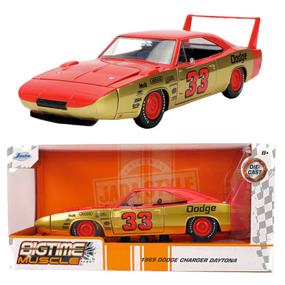 Jada Bigtime Muscle 1969 Dodge Charger Daytona #33 MiJo Exclusive 1:24 Diecast