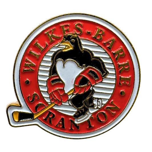 Wilkes-Barre/Scranton Penguins&nbsp;AHL Hockey Team Logo Lapel Pin UDT1