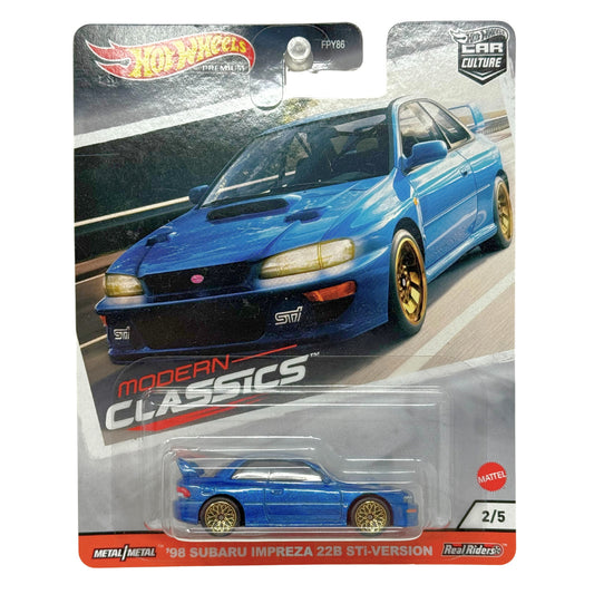 Hot Wheels Premium Modern Classics 1998 Subaru Impreza STi-Version 1:64 Diecast