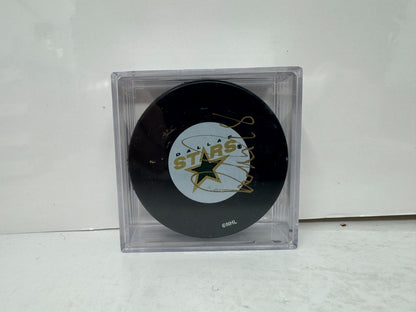 Rob Dimaio Dallas Stars Signed NHL Autograph Puck Gold Auto