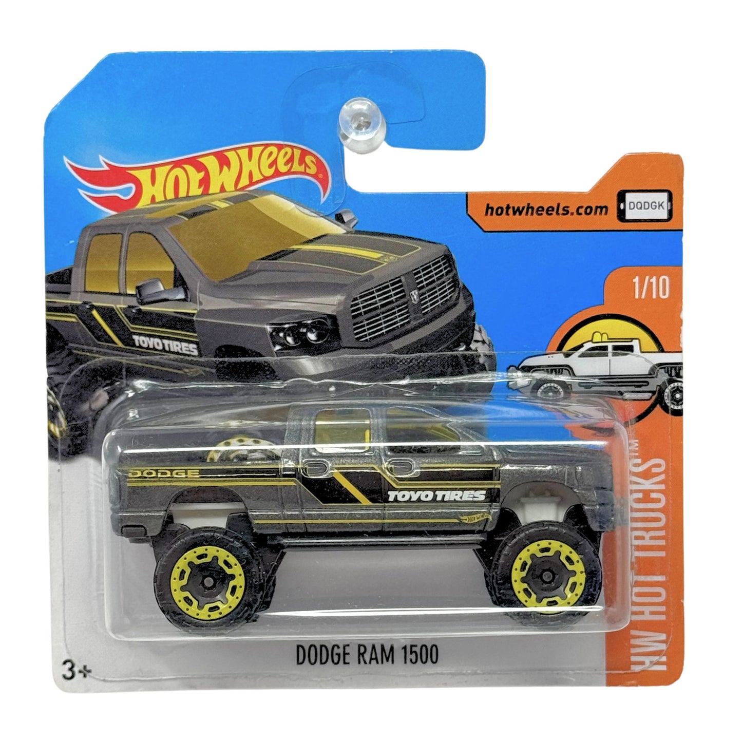 Hot Wheels Hot Trucks Dodge Ram 1500 1:64 Diecast Short Card V2
