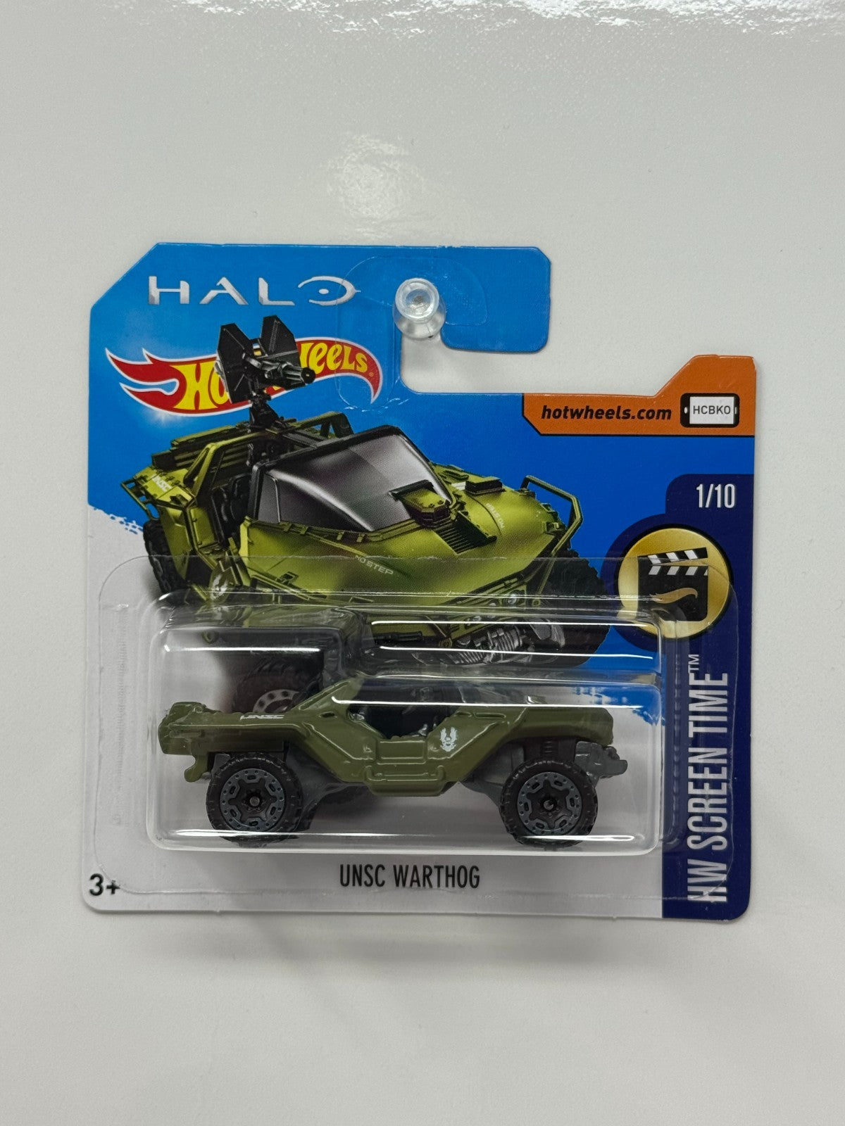 Hot Wheels Screen Time Halo UNSC Warthog 1:64 Diecast Short Card