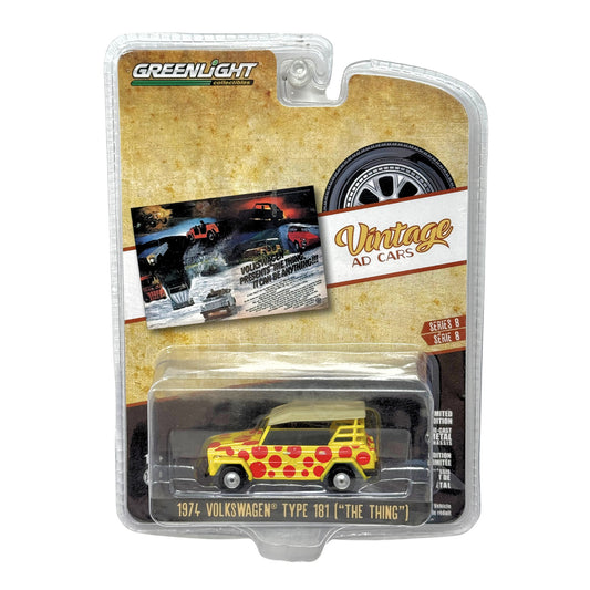 Greenlight Vintage Ad Cars 1974 Volkswagen Type 181 The Thing 1:64 Diecast