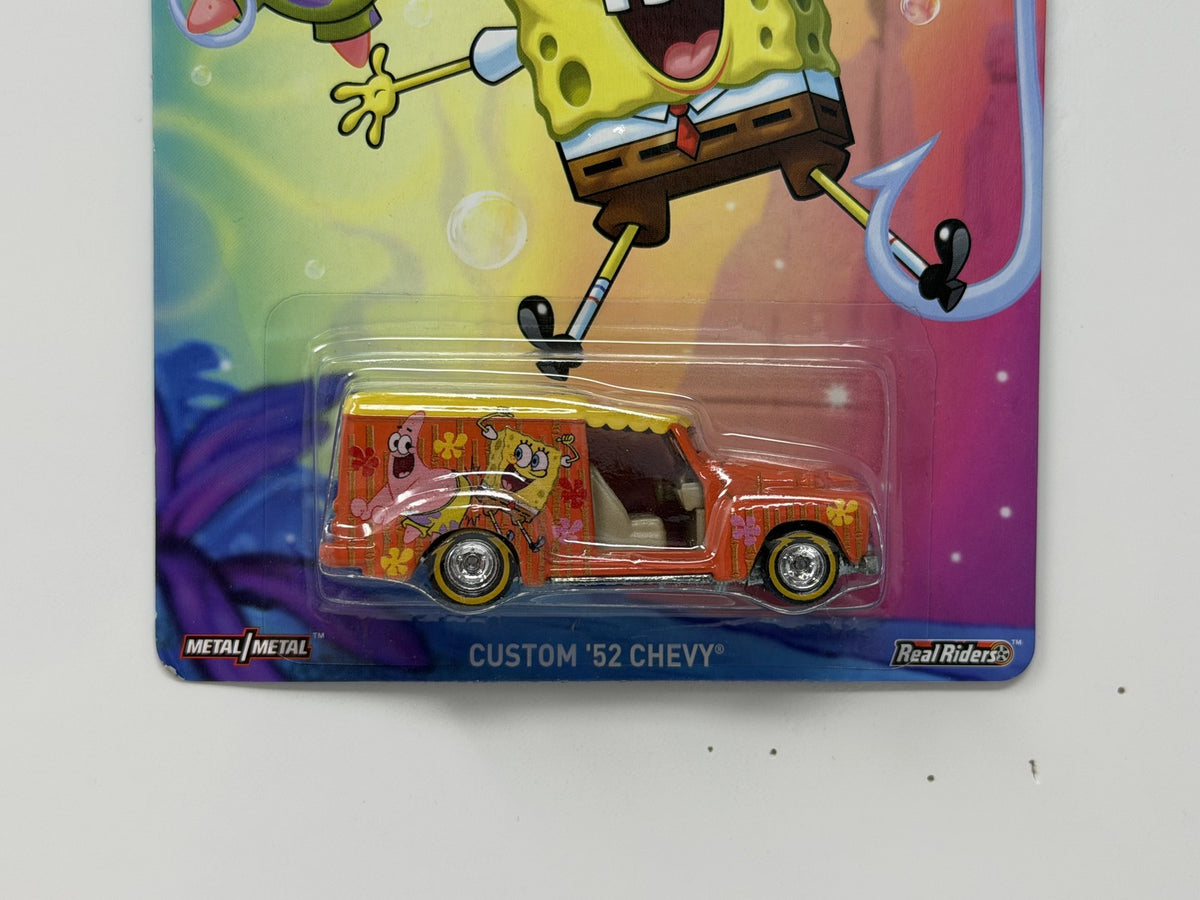 Hot Wheels SpongeBob SquarePants Custom '52 Chevy 1:64 Diecast Real Riders