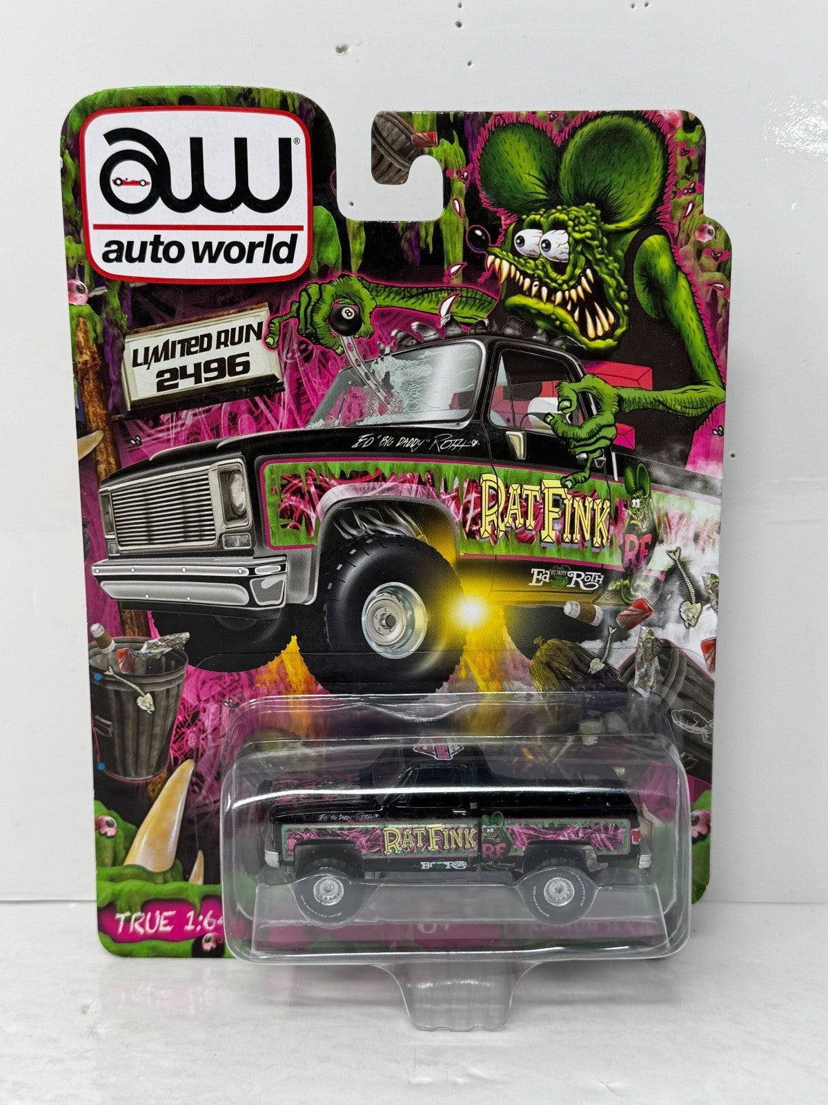 Auto World Rat Fink Chevrolet Silverado Premium Series 1:64 Diecast