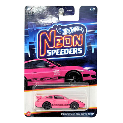 Hot Wheels Neon Speeders Porsche 911 GT3 Cup 1:64 Diecast