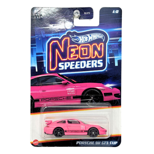 Hot Wheels Neon Speeders Porsche 911 GT3 Cup 1:64 Diecast