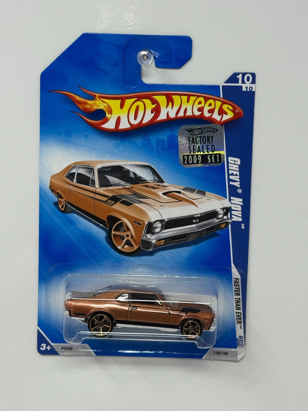 Hot Wheels Faster Than Ever ’09 Chevy Nova 1:64 Diecast Factory Sealed