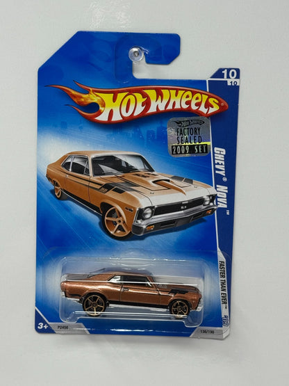 Hot Wheels Faster Than Ever ’09 Chevy Nova 1:64 Diecast Factory Sealed