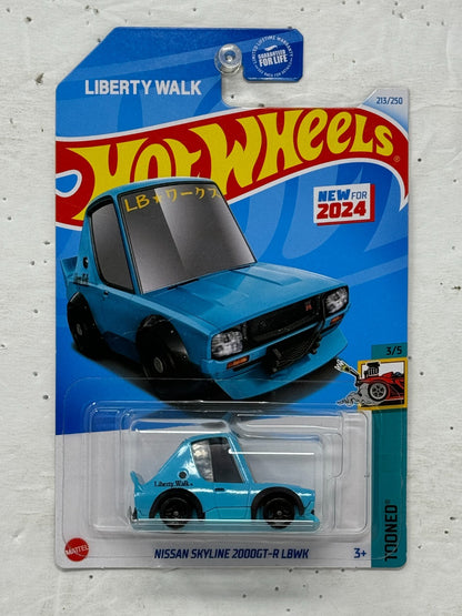 Hot Wheels Tooned Nissan Skyline 2000GT-R LBWK Liberty Walk JDM 1:64 Diecast