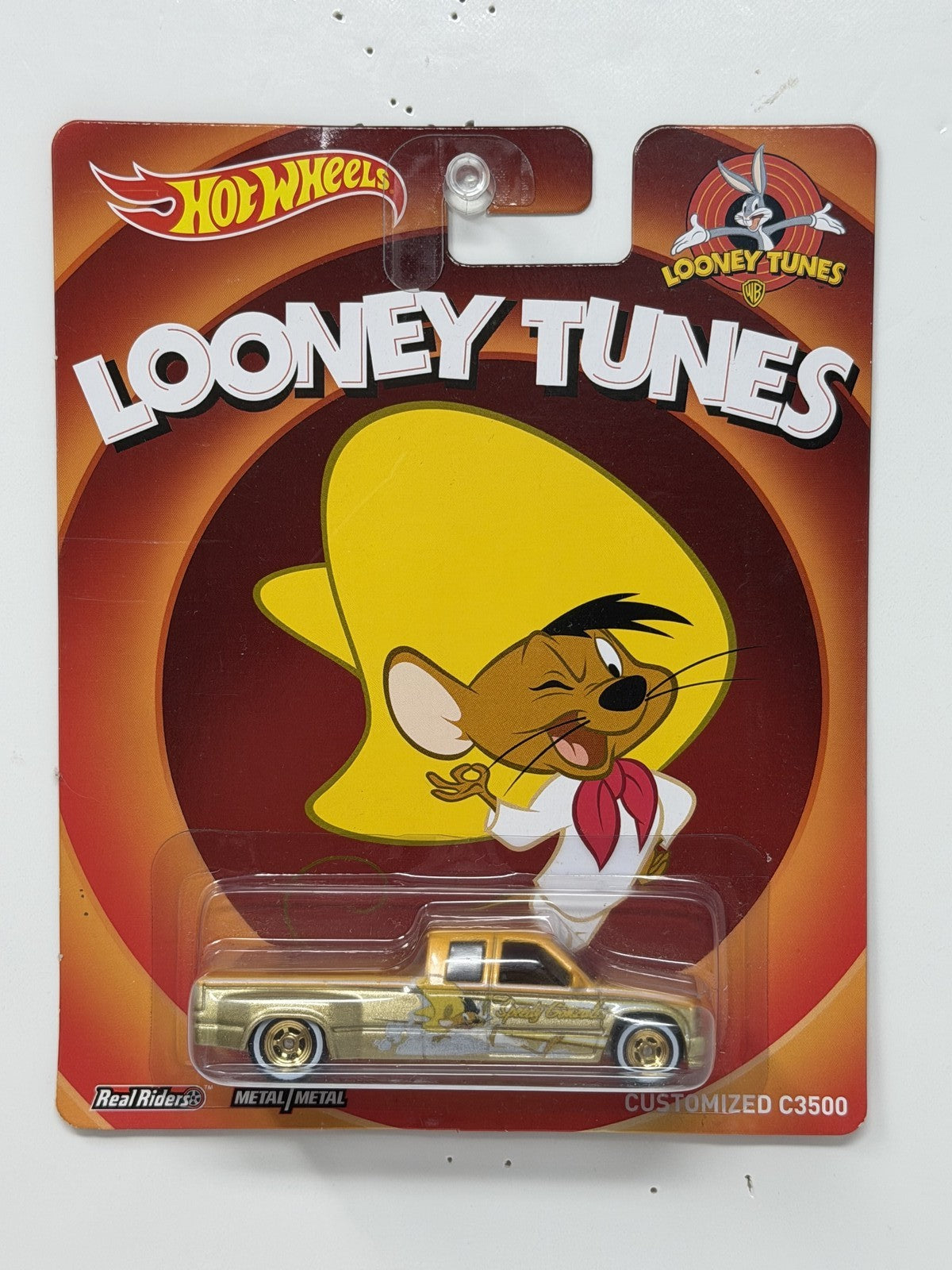 Hot Wheels Looney Tunes Speedy Gonzales Customized C3500 1:64 Real Riders