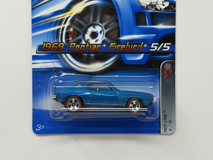 Hot Wheels Red Line 1969 Pontiac Firebird 1:64 Diecast Blue