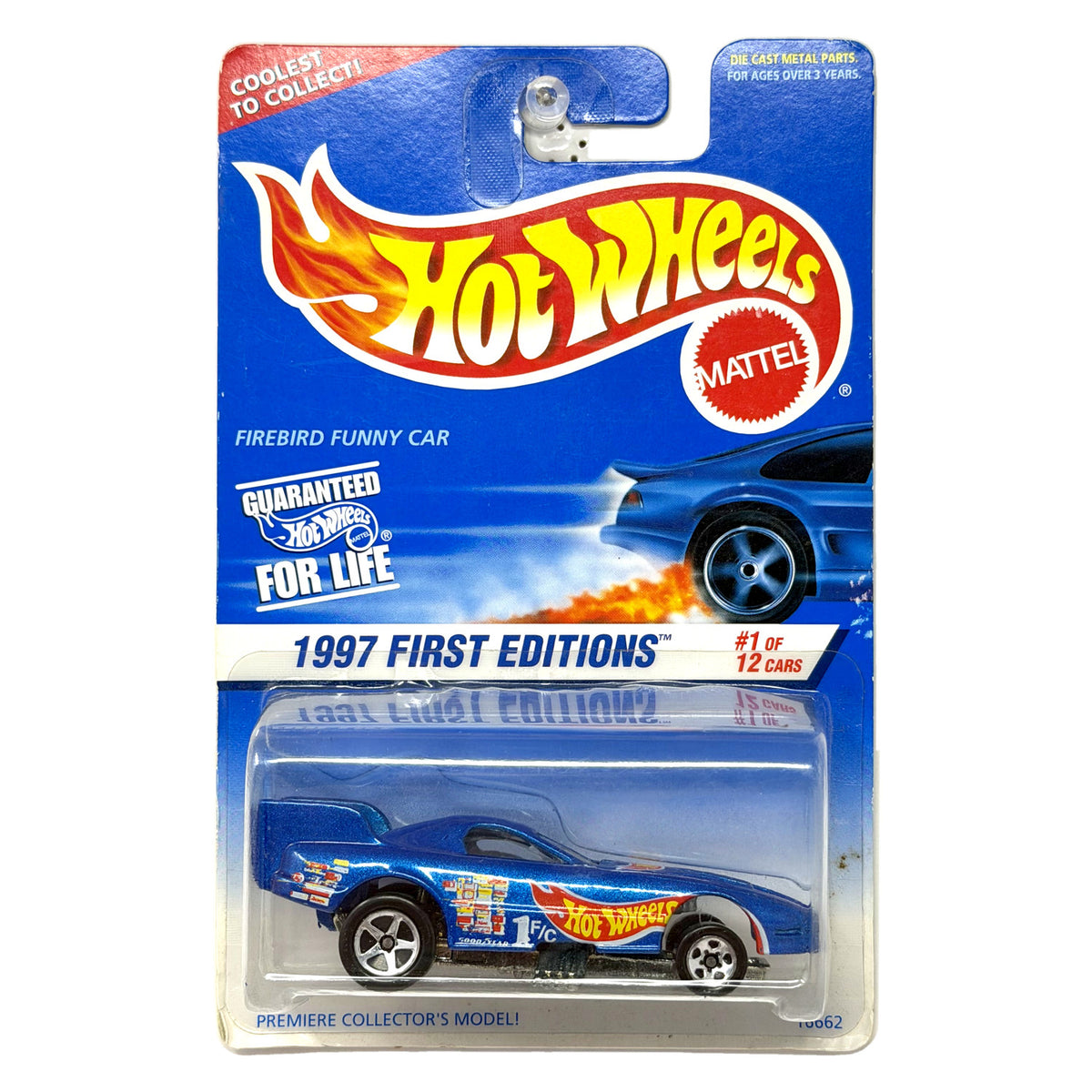 Hot Wheels 1997 First Editions Firebird Funny Car 1:64 Diecast Blue