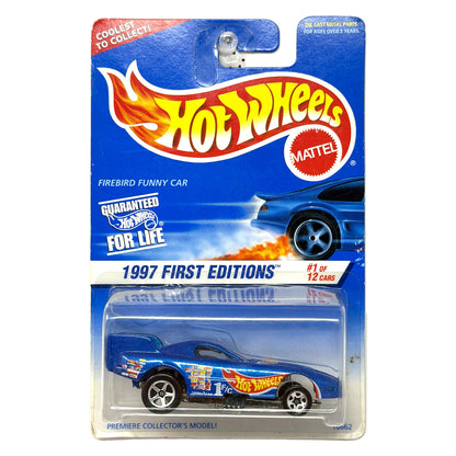 Hot Wheels 1997 First Editions Firebird Funny Car 1:64 Diecast Blue