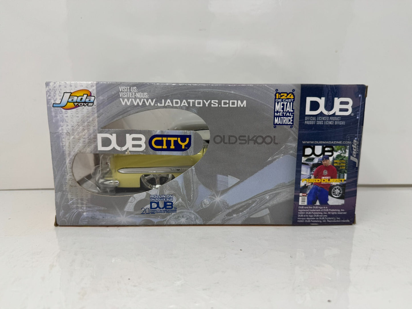 Jada Dub City Oldskool 1953 Chevy Bel Air 1:24 Diecast Maya Wheels 22 Inch