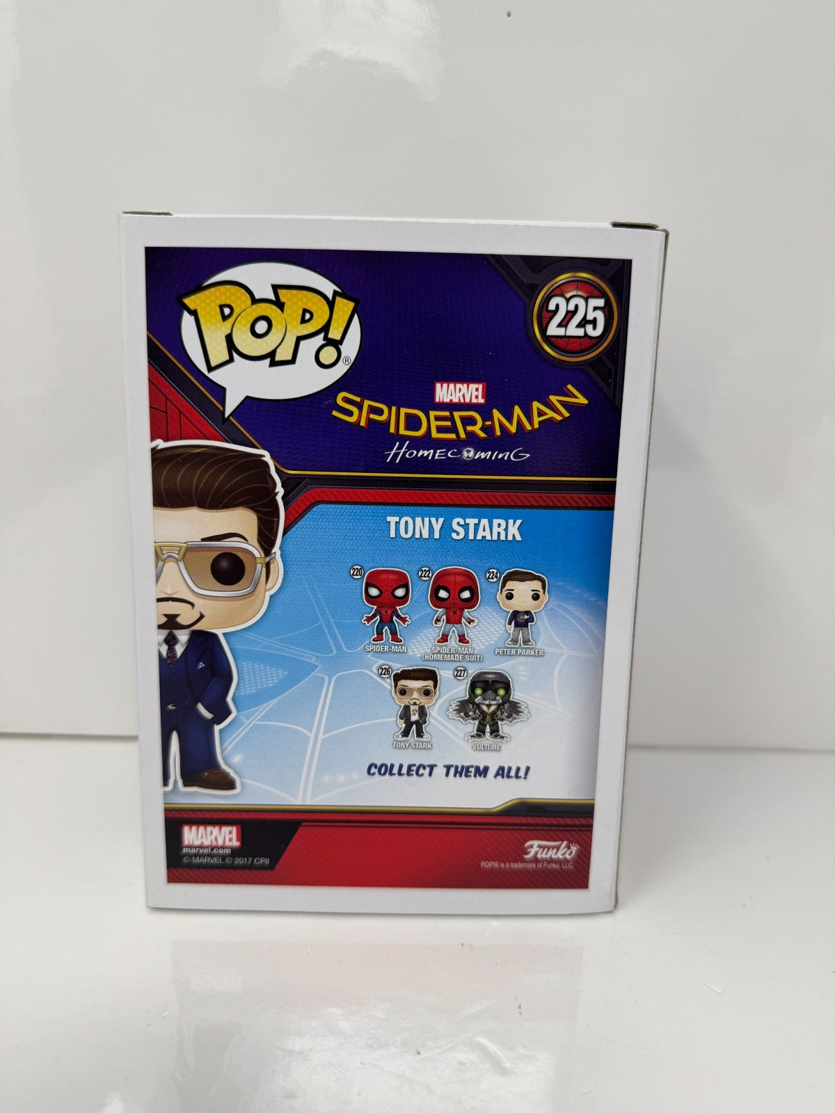 Funko Pop! Marvel Spider-Man Homecoming #225 Tony Stark Convention Bobble-Head