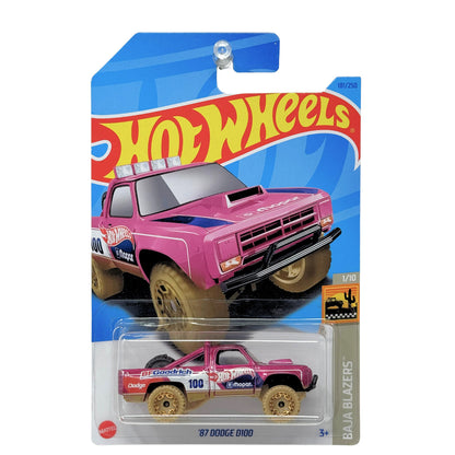 Hot Wheels Baja Blazers 1987 Dodge D100 1:64 Diecast