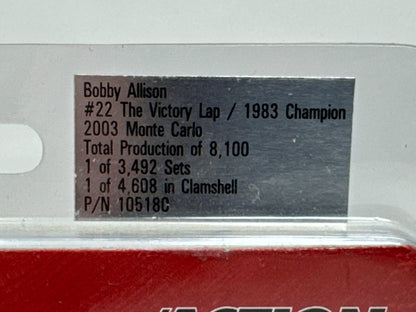 Action Nascar #22 Bobby Allison Victory Lap Champion Monte Carlo 1:64 Diecast