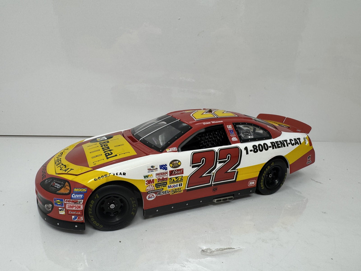 Racing Champions Nascar Scott Wimmer #22 Cat Dealers 1:24 Diecast