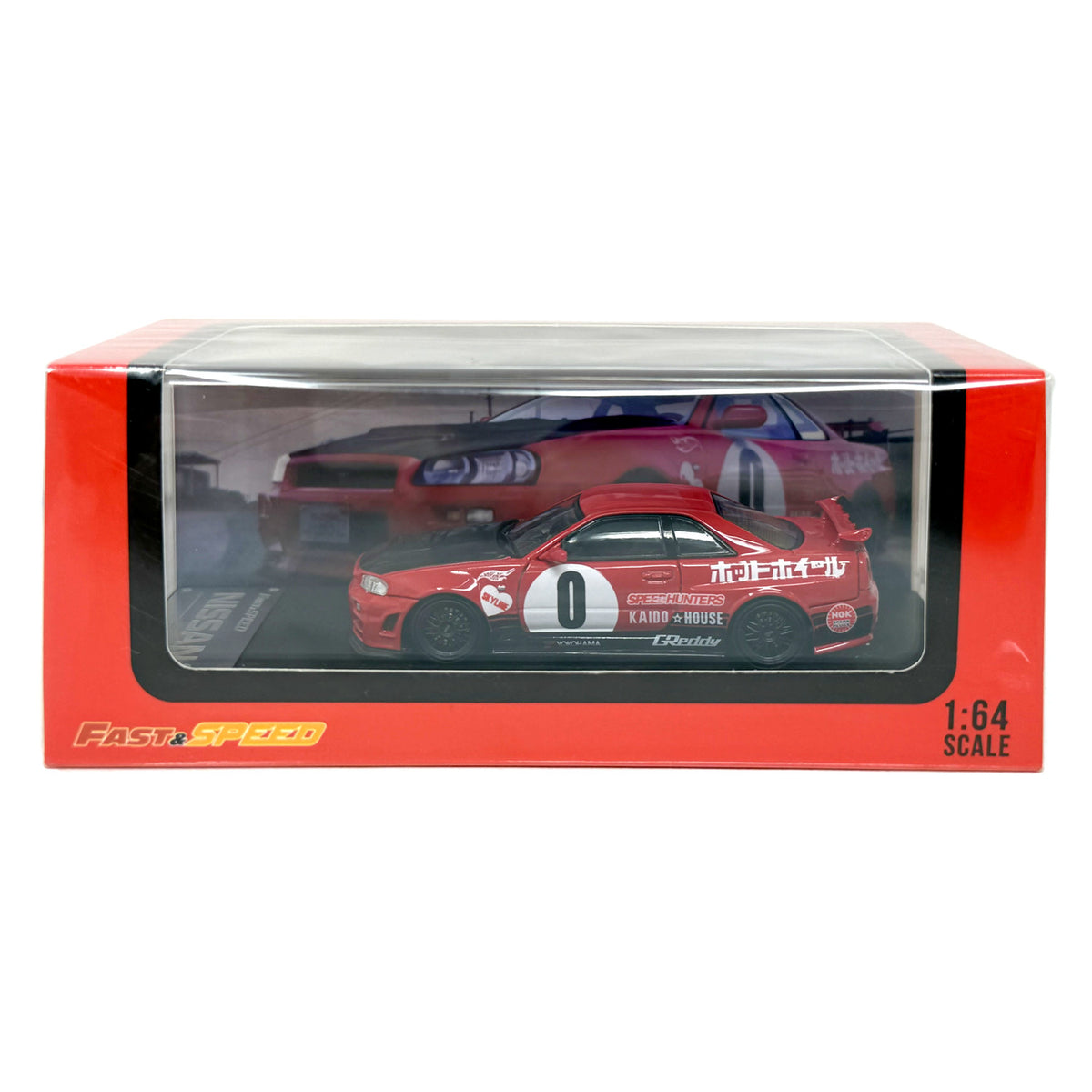 Fast & Speed Nissan Skyline GT-R R34 Red 1:64 Diecast
