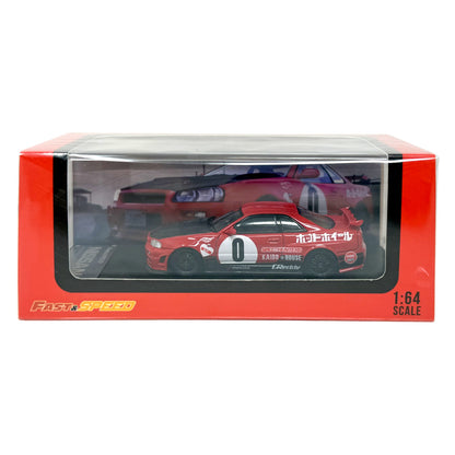 Fast & Speed Nissan Skyline GT-R R34 Red 1:64 Diecast