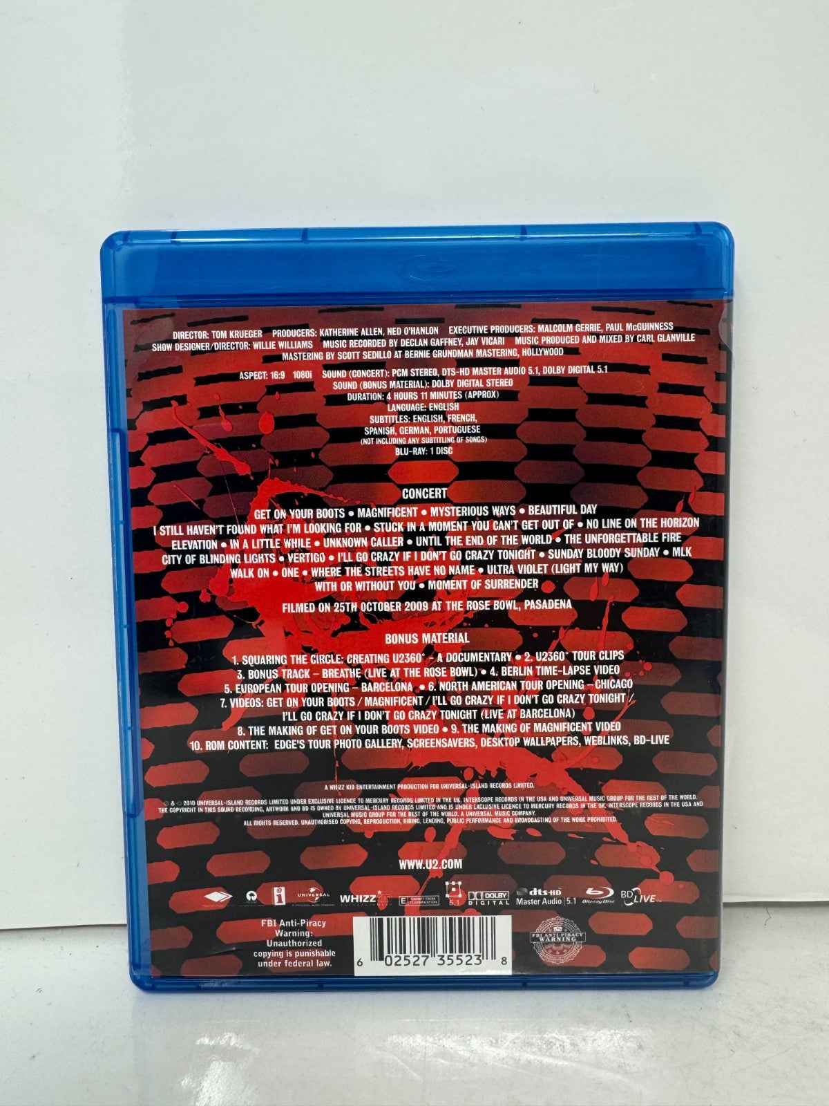 U2 360° at the Rose Bowl (Blu-ray) U2 Concert Music