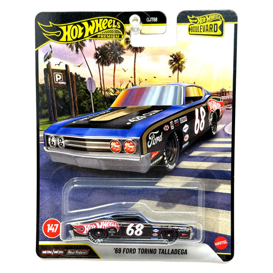 Hot Wheels Premium Boulevard #147 1969 Ford Torino Talladega 1:64 Diecast
