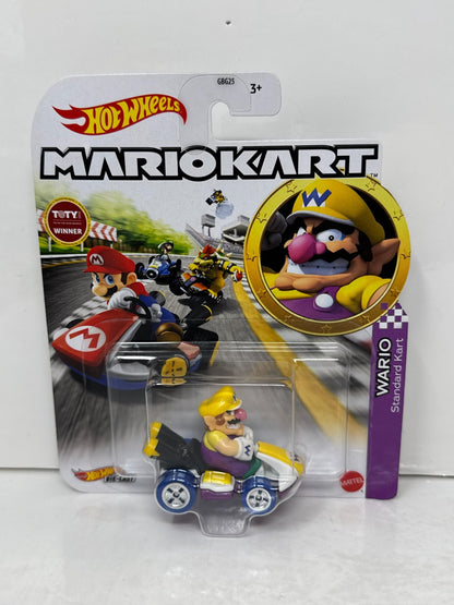 Hot Wheels Mario Kart Wario Standard Kart 1:64 Diecast