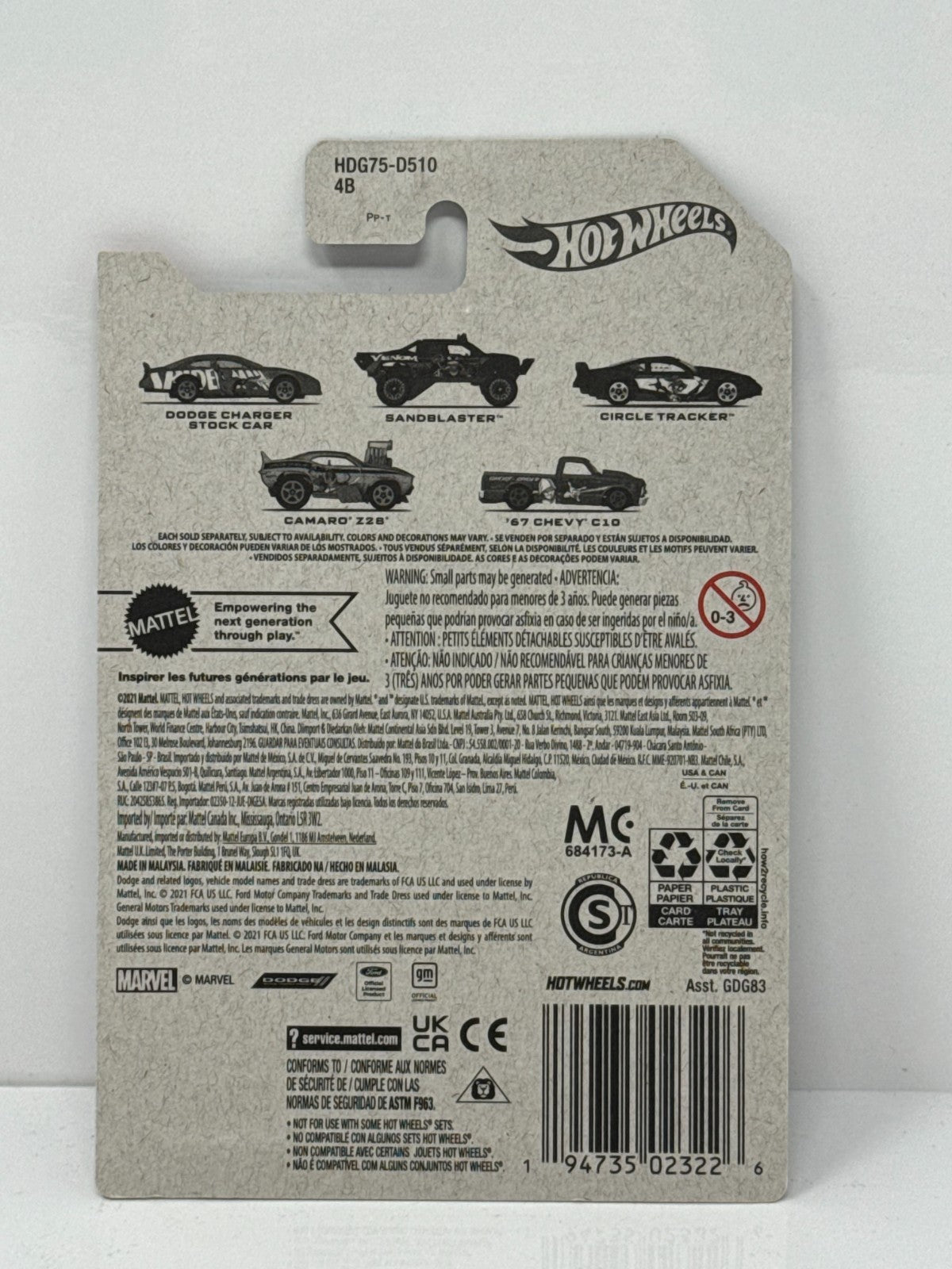 Hot Wheels Marvel Spider-Man 1967 Chevy C10 1:64 Diecast