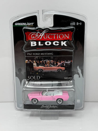 Greenlight Auction Block 1967 Ford Mustang Convertible 1:64 Diecast