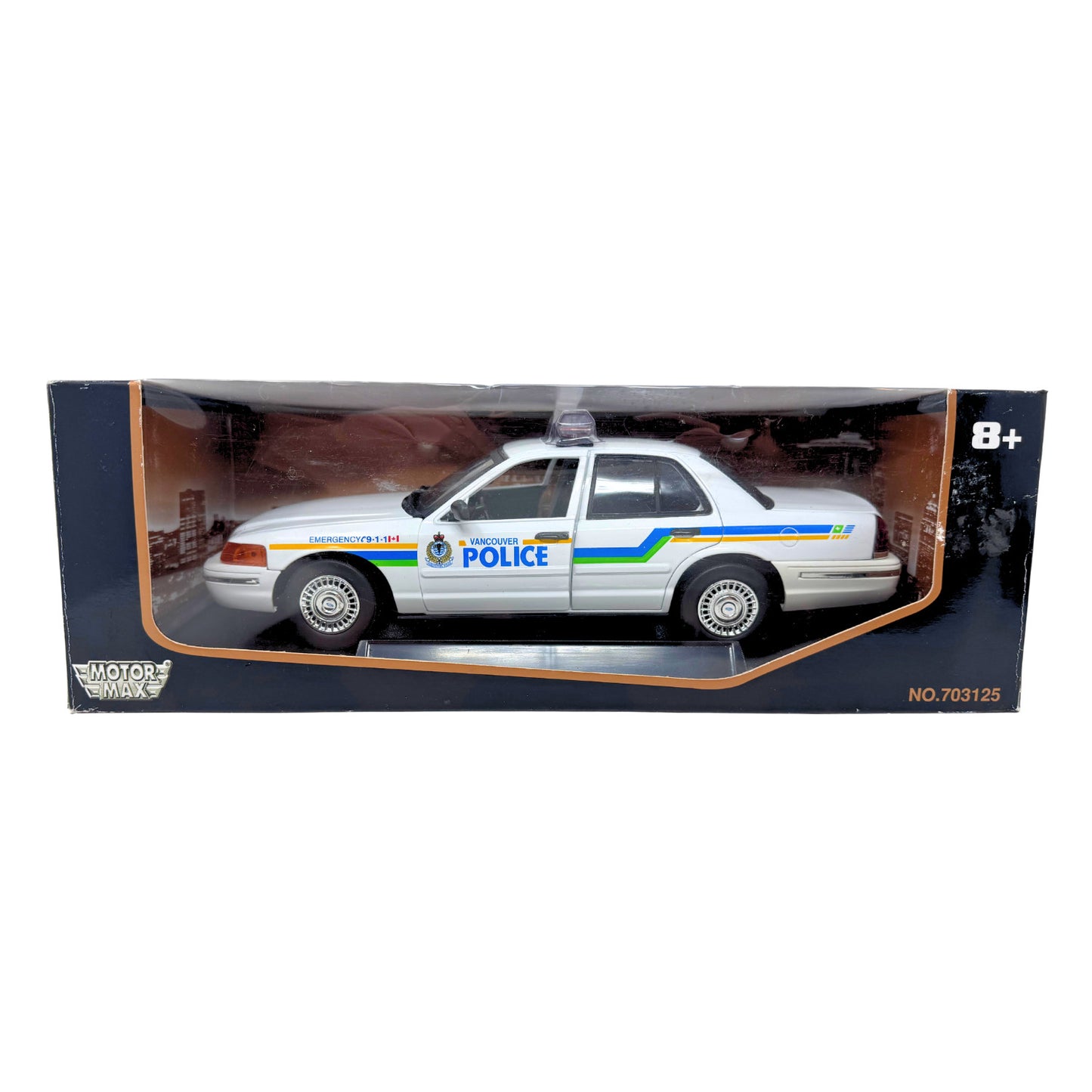 Motormax Vancouver Police Ford Crown Victoria Law Enforcement 1:18 Diecast