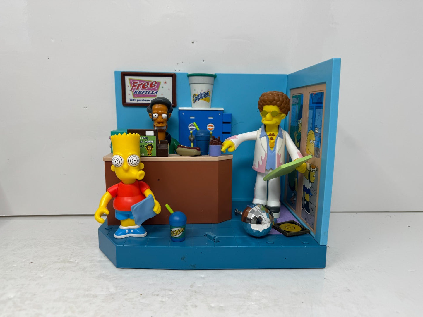Simpsons World of Springfield Kwik E Mart Convenience Store Playmates Playset