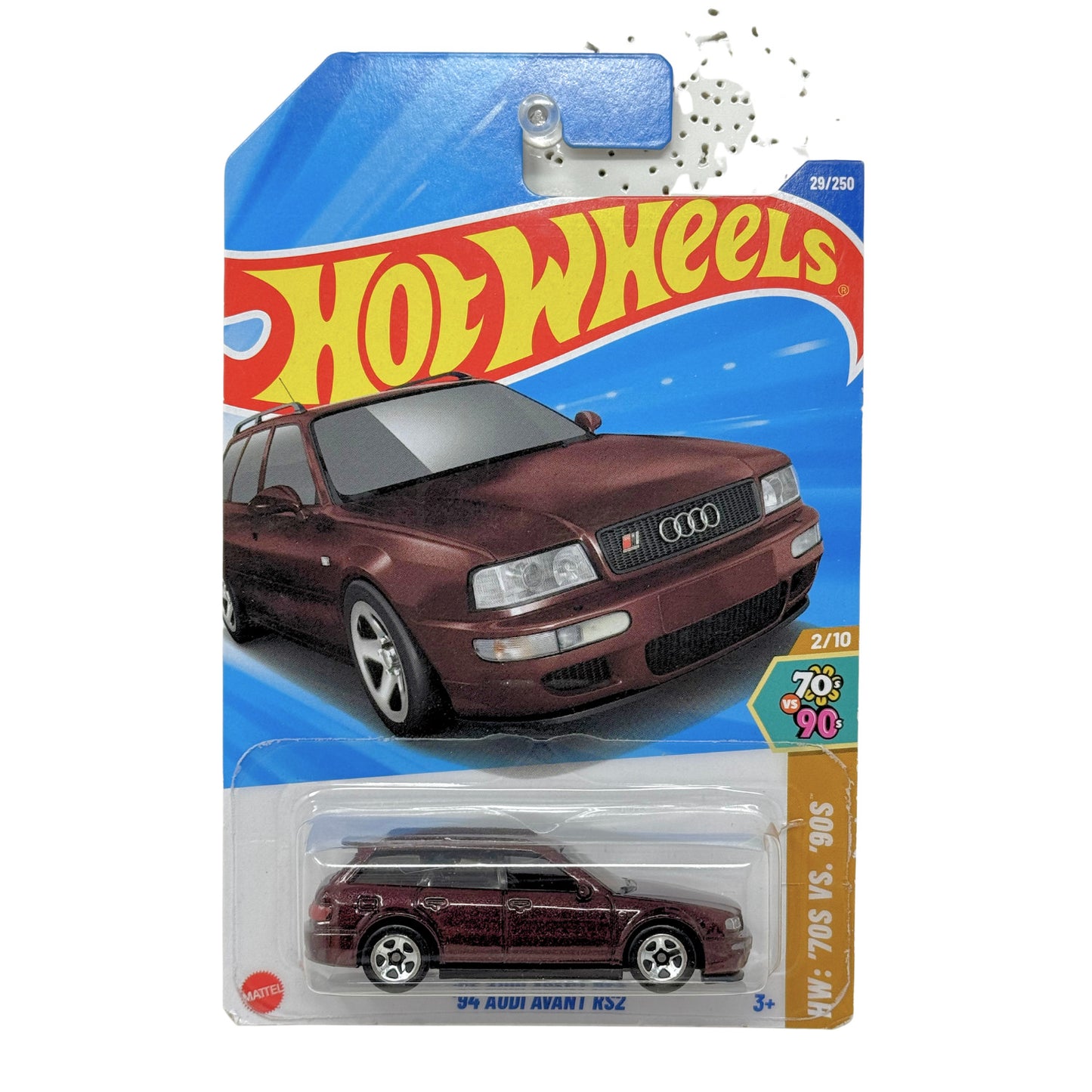 Hot Wheels ‘70s vs ‘90s 1994 Audi Avant RS2 1:64 Diecast Maroon