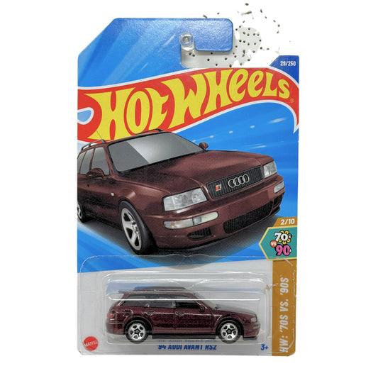 Hot Wheels ‘70s vs ‘90s 1994 Audi Avant RS2 1:64 Diecast Maroon