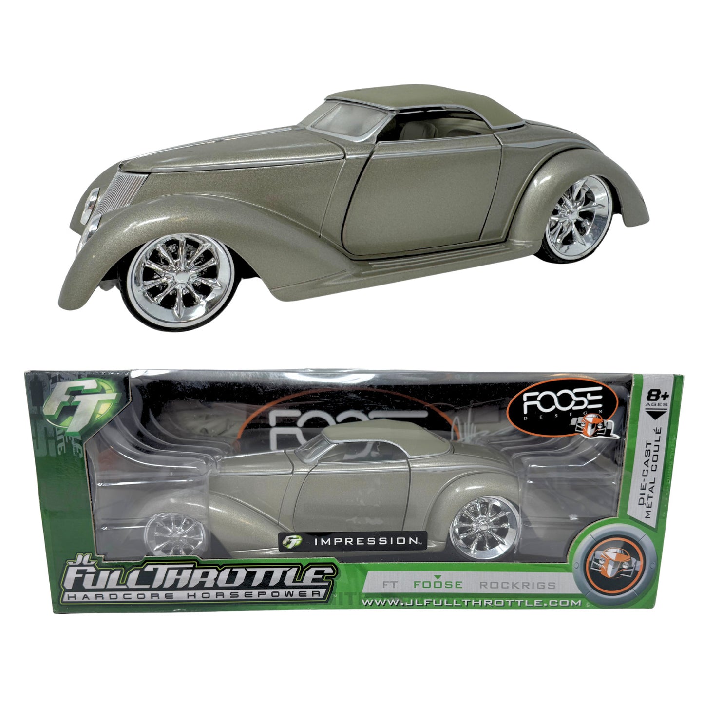 JL Full Throttle Foose Design Impression 1936 Ford Roadster 1:18 Diecast