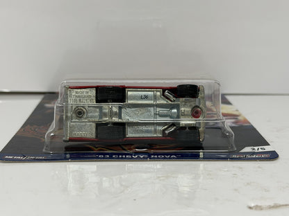 Hot Wheels Drag Strip Demons 1963 Chevy Nova 1:64 Diecast Real Riders