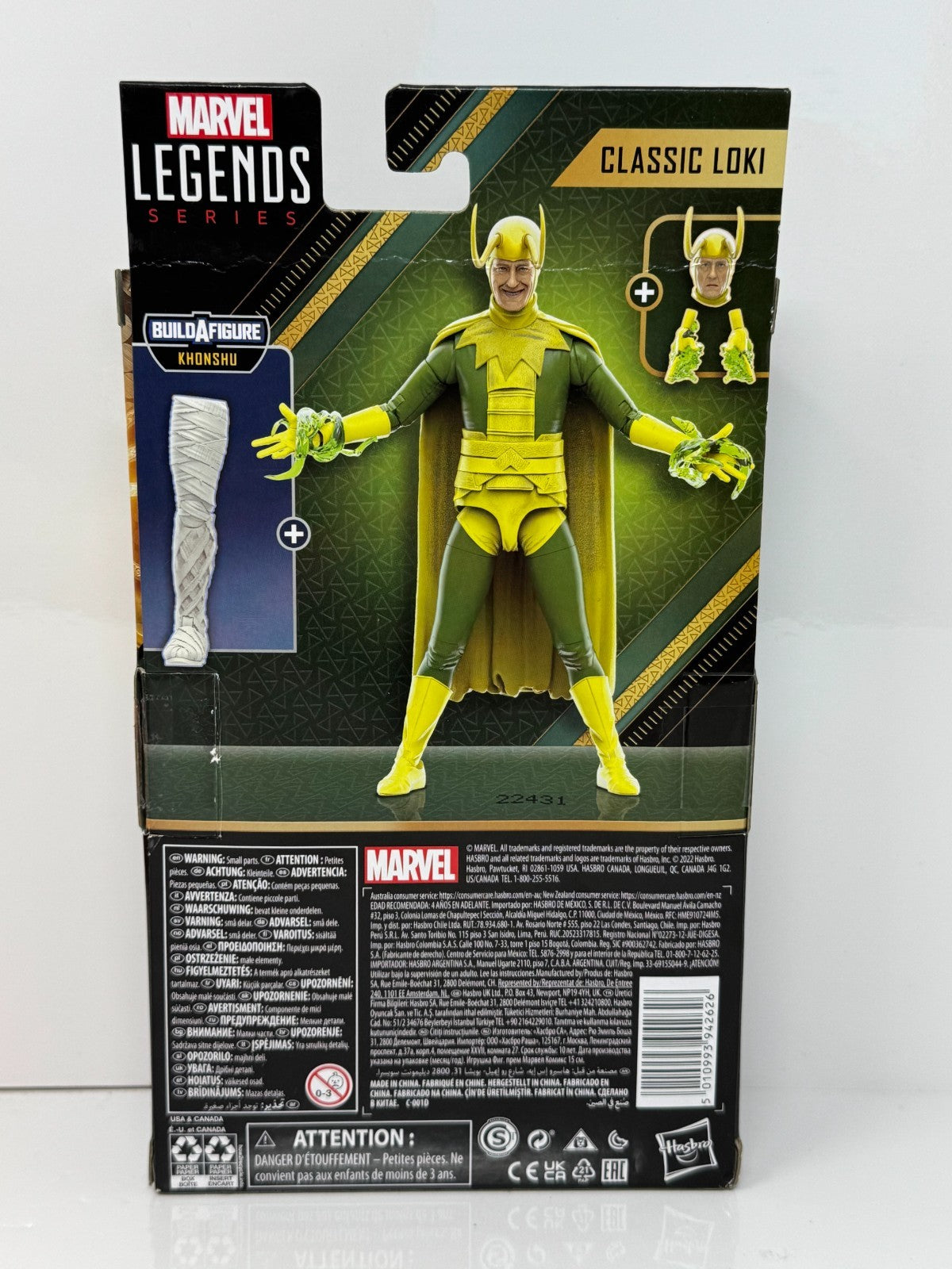 Marvel Legends Loki Classic Loki Action Figure NO BAF PIECE