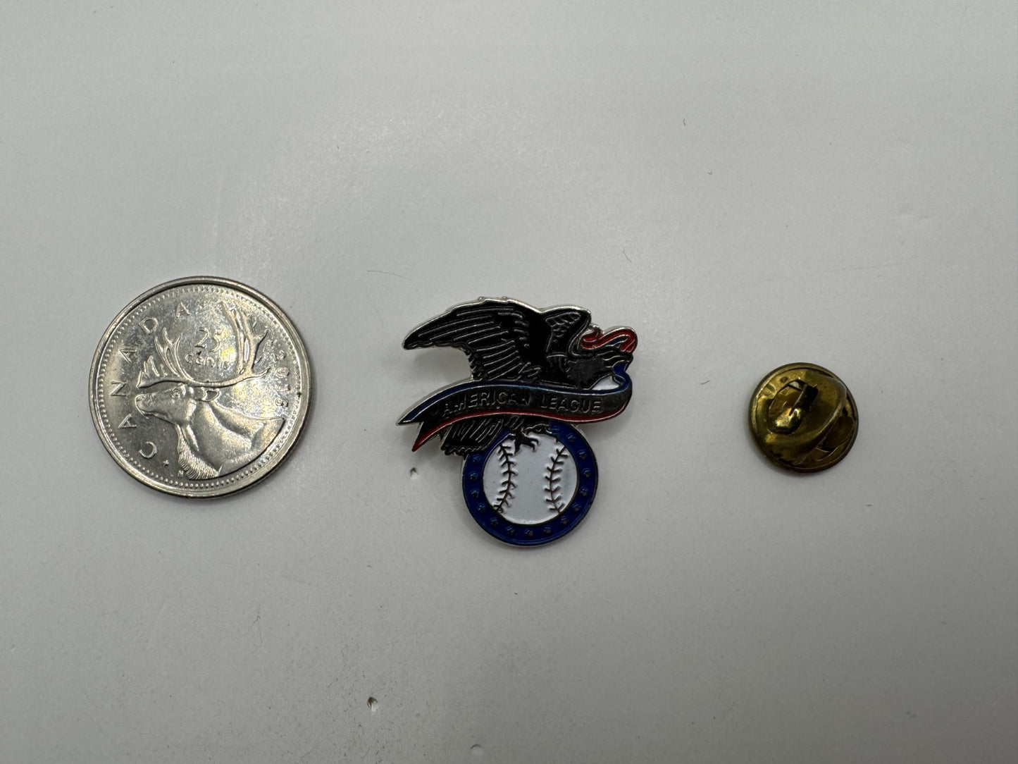 Vintage MLB American League Logo Lapel Pin Baseball Eagle Logo Pin