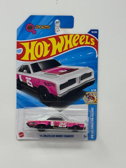 Hot Wheels Celebration Racers 1974 Brazilian Dodge Charger 1:64 Diecast