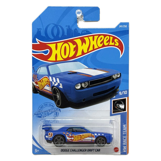 Hot Wheels Race Team Dodge Challenger Drift Car 1:64 Diecast Blue
