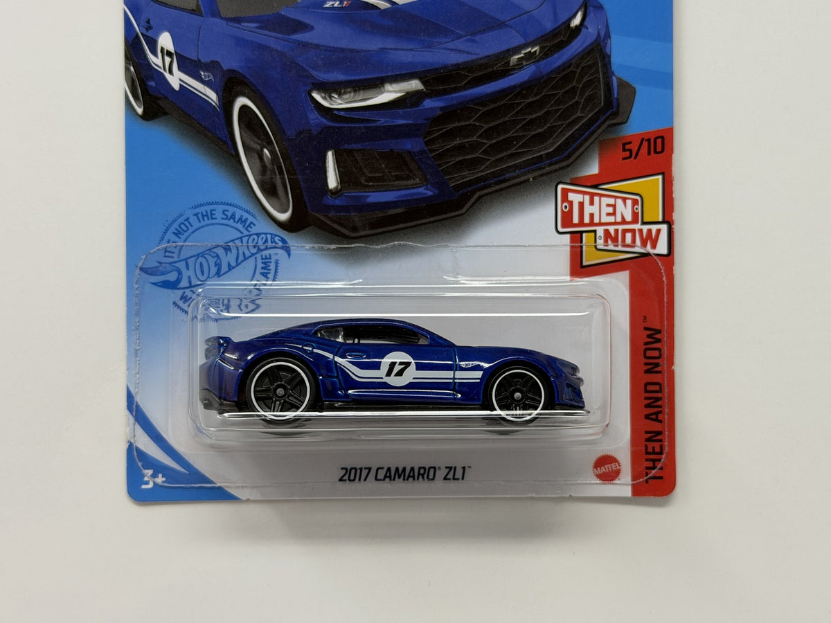 Hot Wheels Then and Now 2017 Camaro ZL1 1:64 Diecast Blue