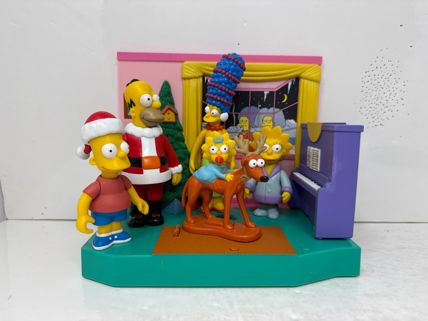 Simpsons World of Springfield Simpson's Christmas Set Playmates Diorama