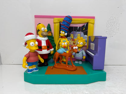 Simpsons World of Springfield Simpson's Christmas Set Playmates Diorama