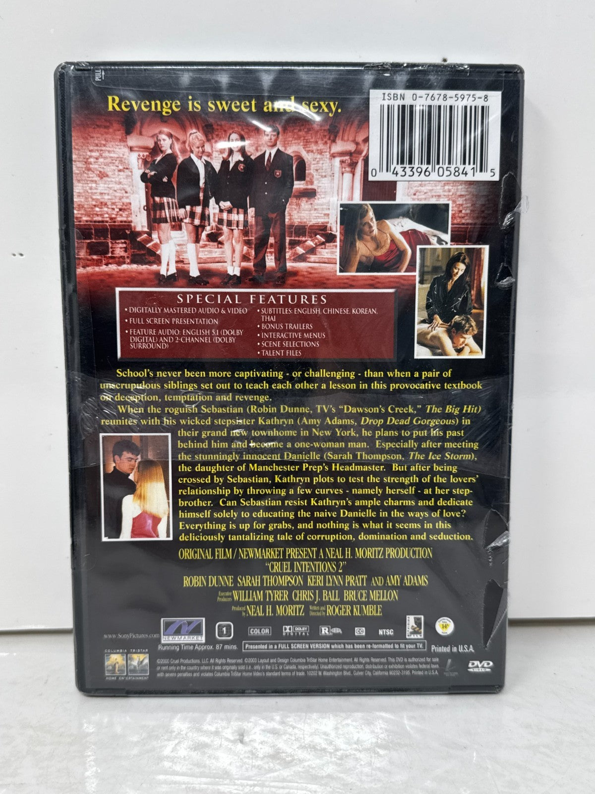 Cruel Intentions 2 DVD Amy Adams Teen Drama Prequel Movie New & Sealed