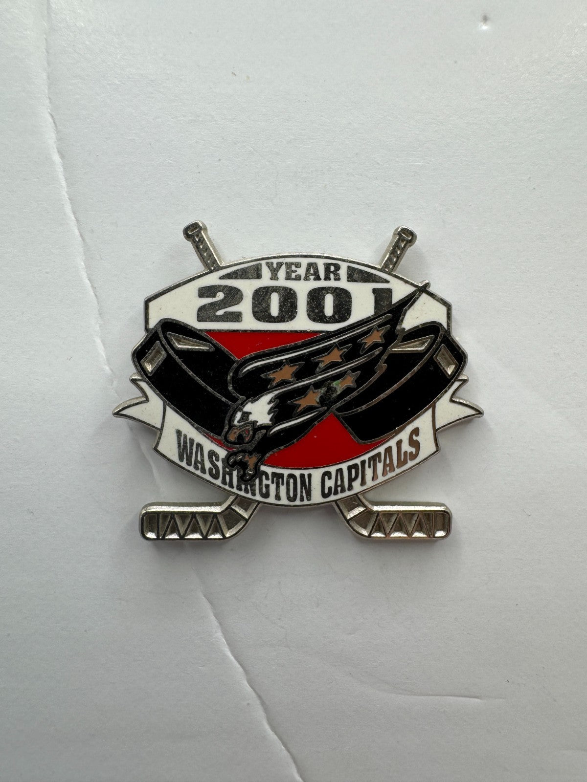 Washington Capitals Year 2001 NHL Hockey Lapel Pin