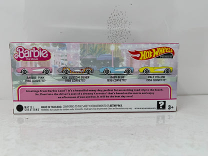 Hot Wheels Premium Barbie The Movie 1956 Corvette Collector Set 1:64 Diecast