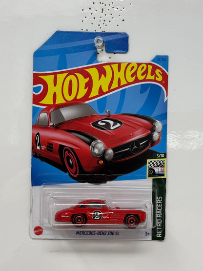 Hot Wheels Retro Racers Mercedes-Benz 300 SL 1:64 Diecast Red