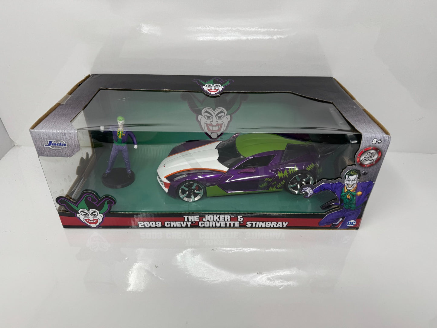 Jada Toys DC Comics The Joker 2009 Chevrolet Corvette Stingray 1:24 Diecast