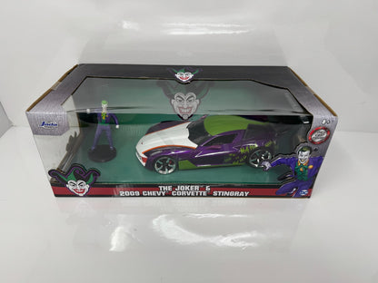 Jada Toys DC Comics The Joker 2009 Chevrolet Corvette Stingray 1:24 Diecast