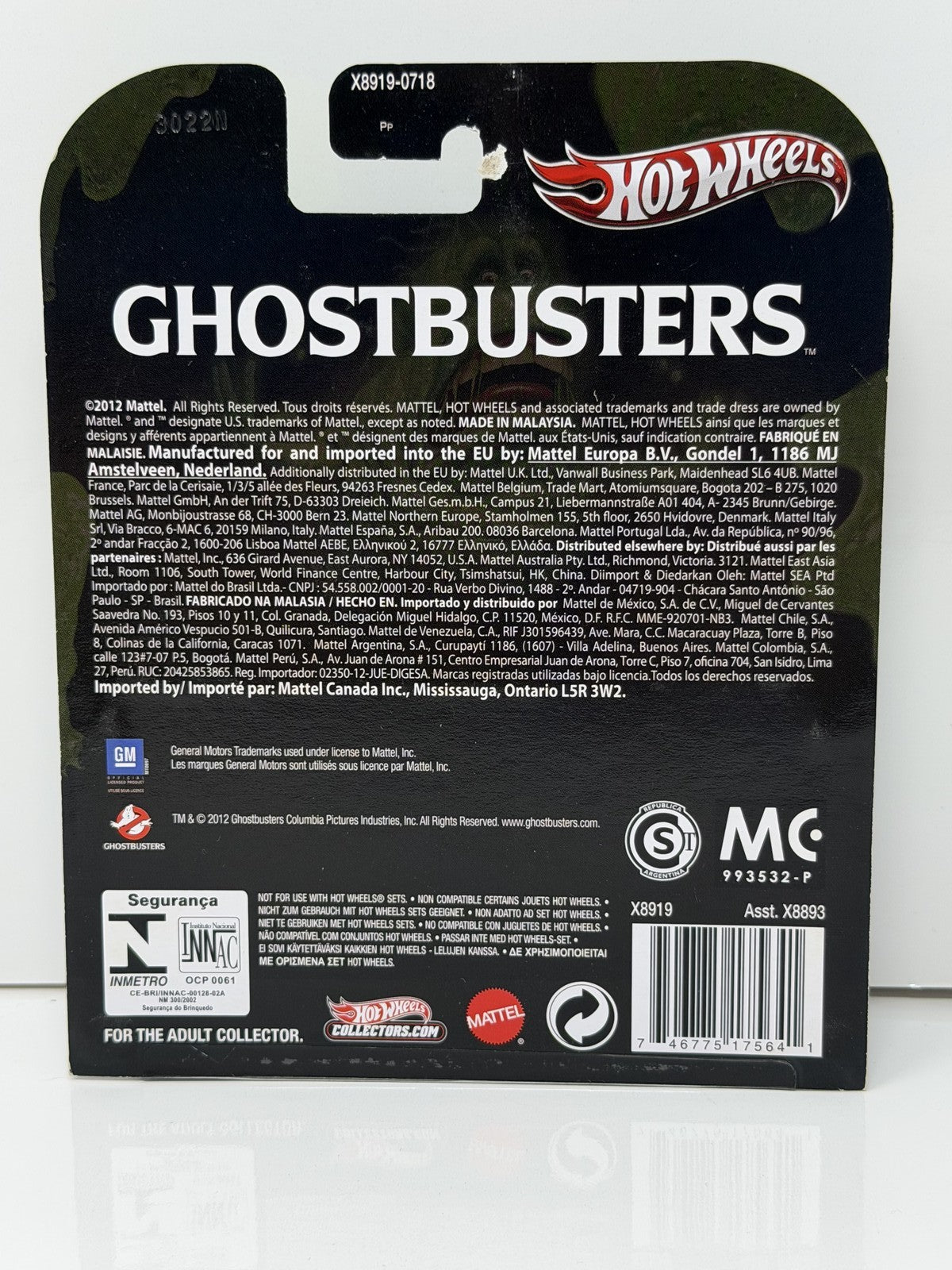 Hot Wheels Retro Entertainment Ghostbusters Ecto-1 1:64 Diecast White V2